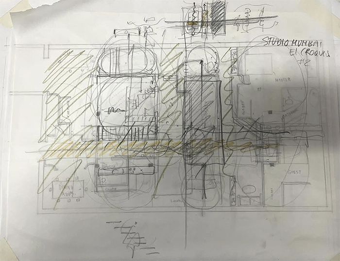 Typical sketch discussion between student and author (author's collection)